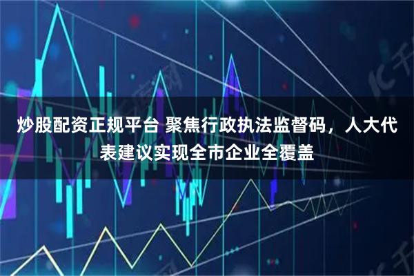 炒股配资正规平台 聚焦行政执法监督码，人大代表建议实现全市企业全覆盖